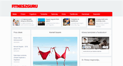 Desktop Screenshot of fitneszguru.com